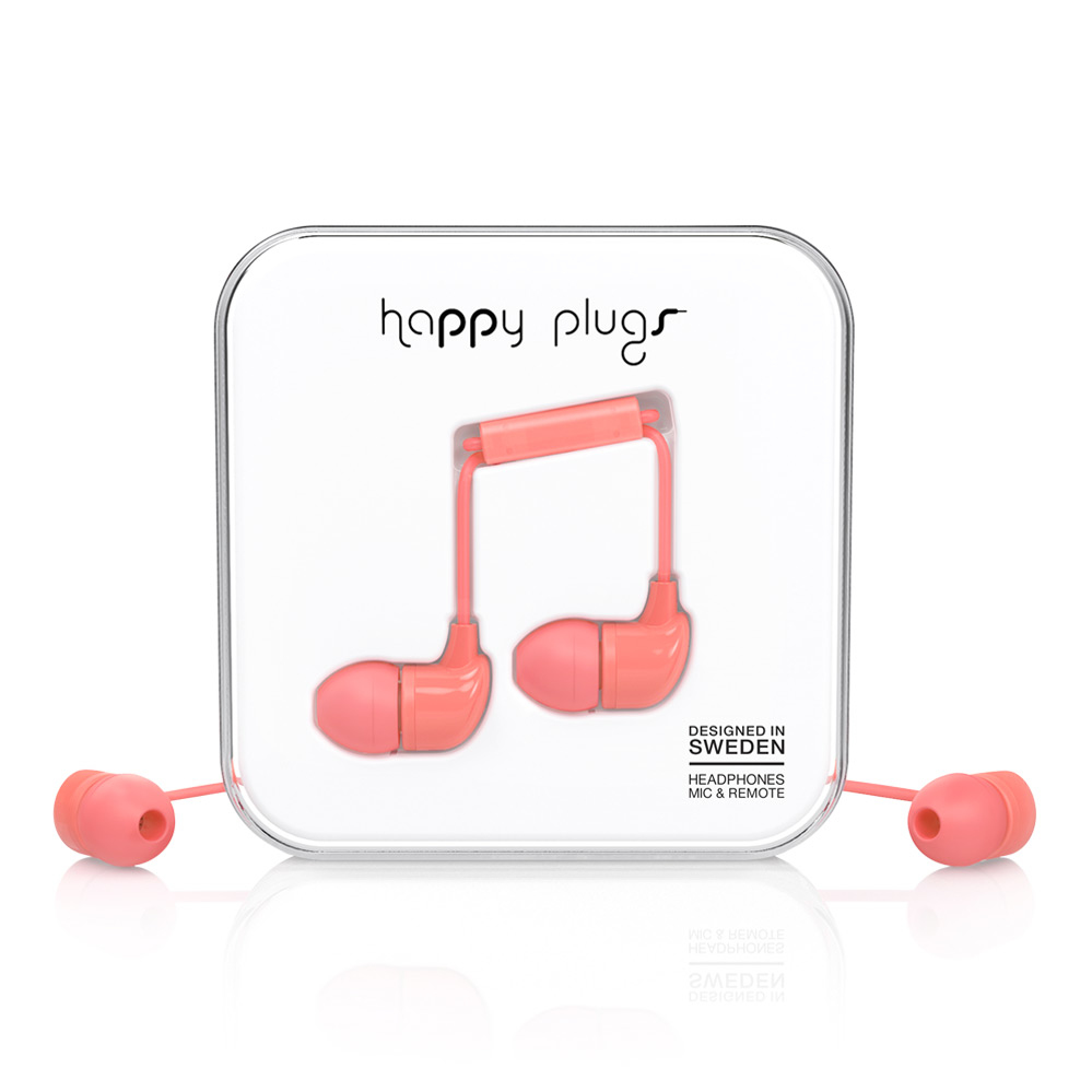 Happy Plugs In-Ear Headset Wired Coral image 2