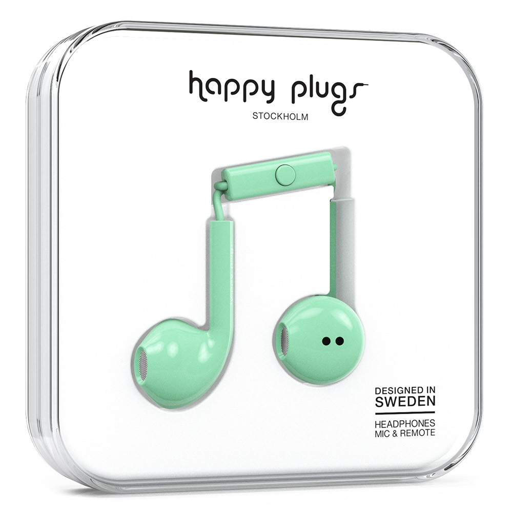 Happy Plugs Earbud Plus Headset Wired In-ear Calls/Music Green image 1