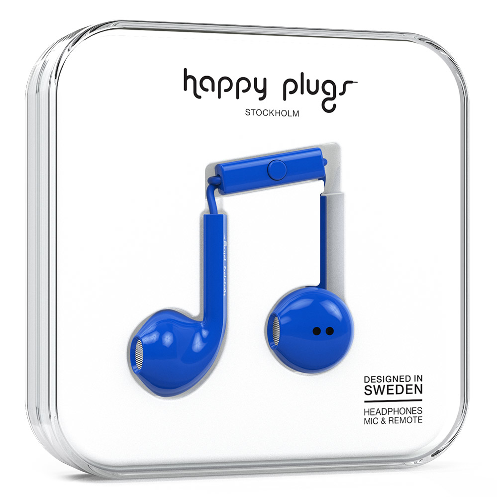 Happy Plugs Earbud Plus Headset Wired In-ear Calls/Music Blue image 1