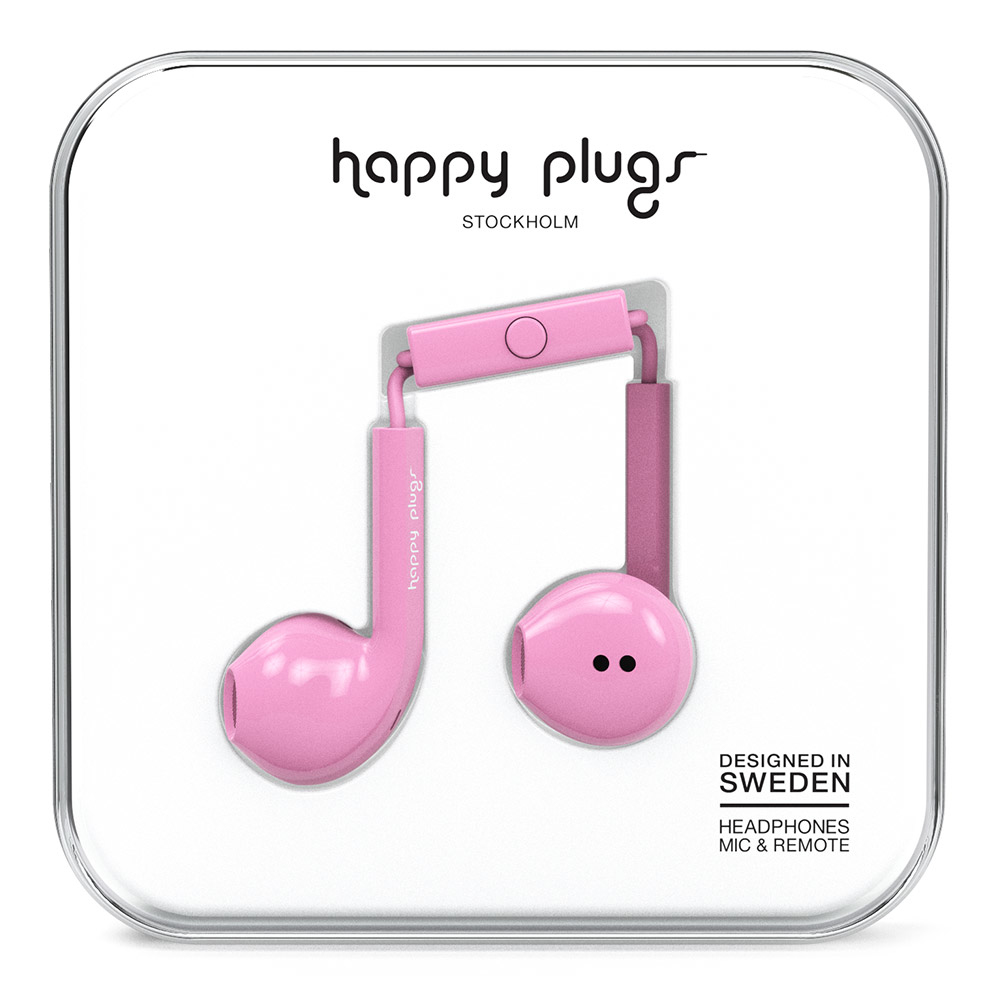 Happy Plugs Earbud Plus Headset Wired In-ear Calls/Music Pink image 4