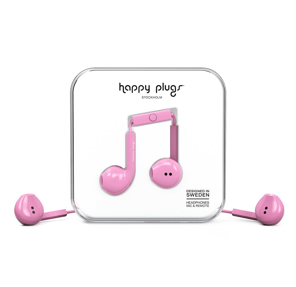 Happy Plugs Earbud Plus Headset Wired In-ear Calls/Music Pink image 3