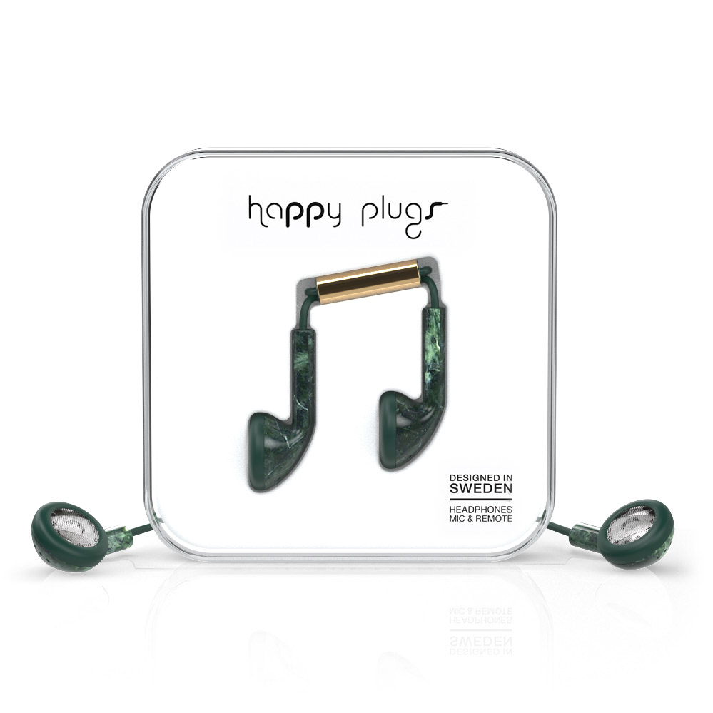 Happy Plugs Earbud Headset Wired In-ear Calls/Music Gold, Green image 4