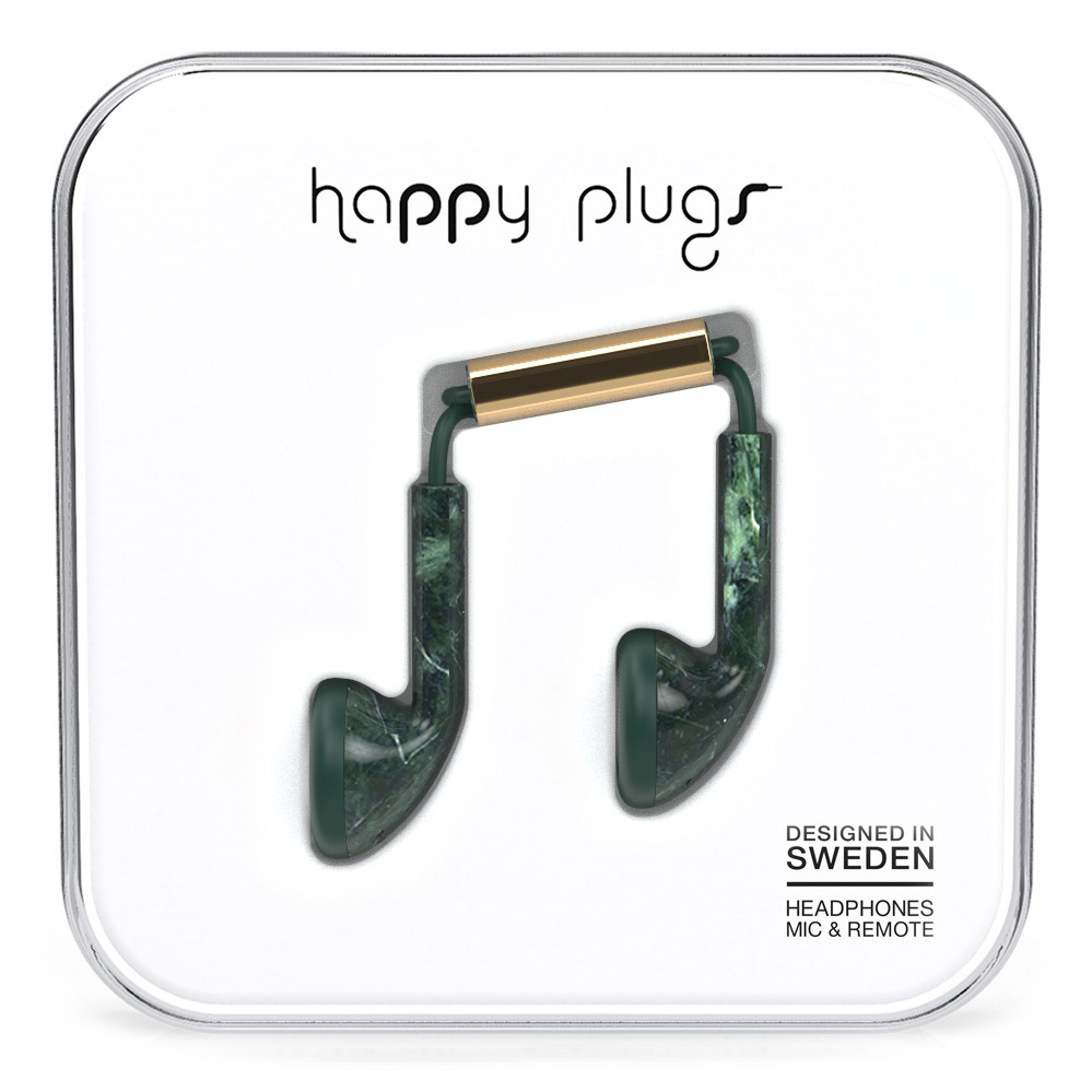 Happy Plugs Earbud Headset Wired In-ear Calls/Music Gold, Green image 2