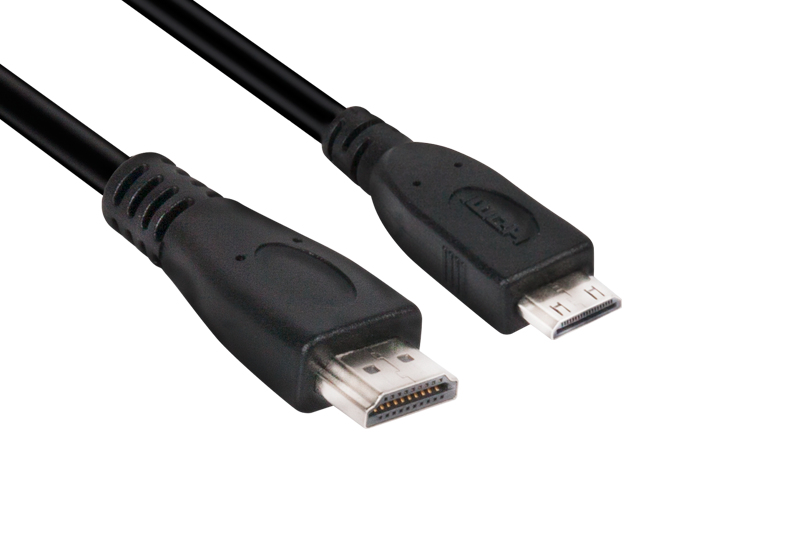 CLUB3D Mini HDMI to HDMI 2.0 4K60Hz Cable 1M / 3.28Ft (Club 3D CAC-1350 - HDMI-kabel - 1 m)