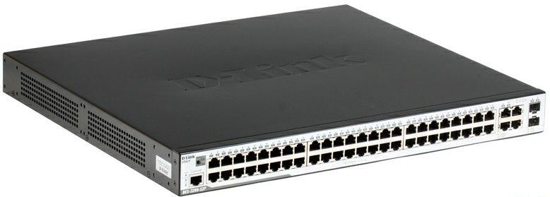 D-Link DES-3200-52P network switch Managed L2 Power over Ethernet (PoE) 1U