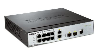 D-Link DGS-3000-10TC network switch L2 Gigabit Ethernet (10/100/1000) Power over Ethernet (PoE) Black