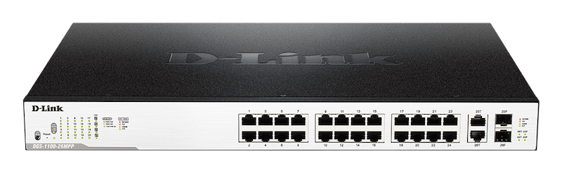 D-Link DGS-1100-26MPP network switch Managed L2 Gigabit Ethernet (10/100/1000) Power over Ethernet (PoE) 1U Black, White