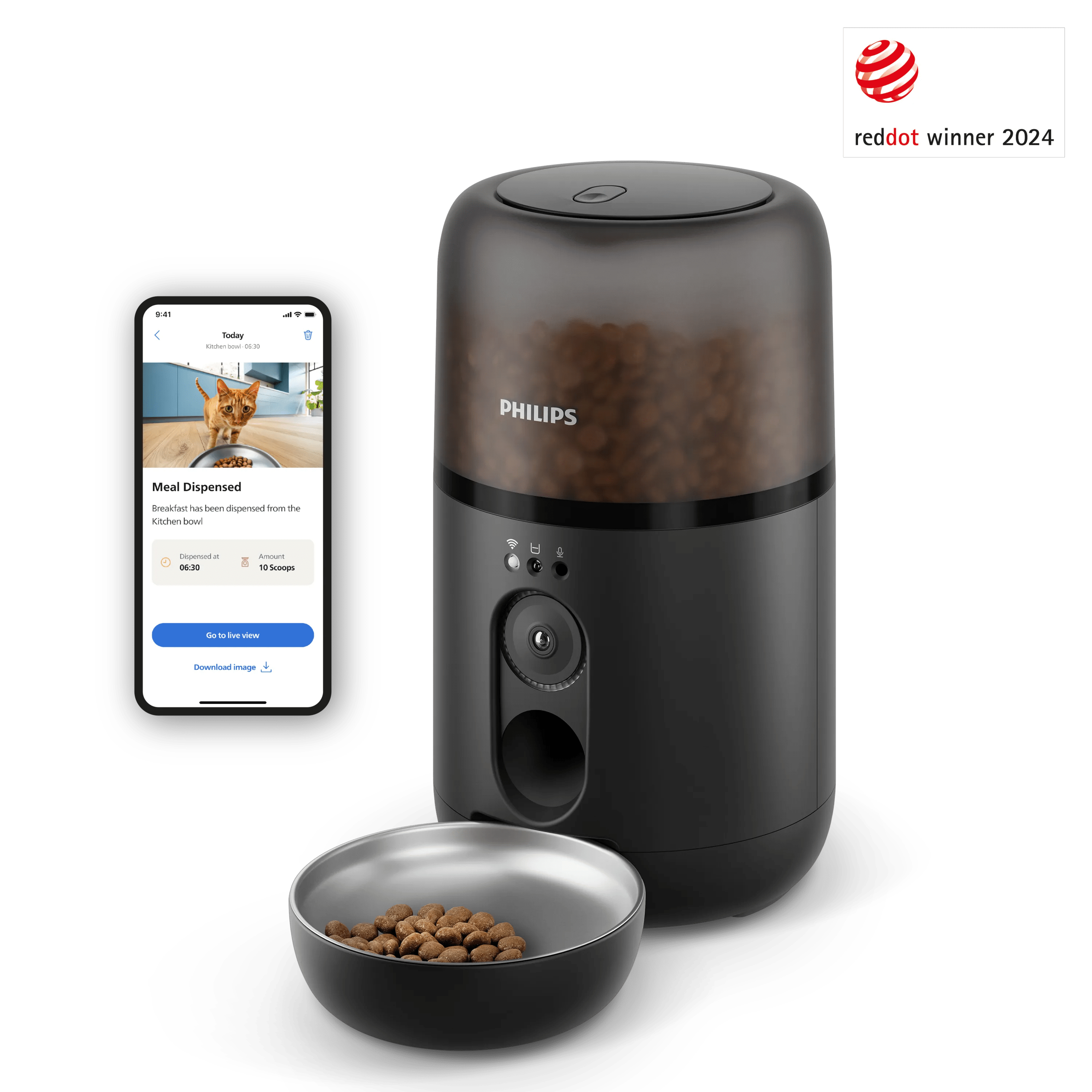 Philips Distributeur de croquettes connecté avec caméra série Pet PAW5320/02