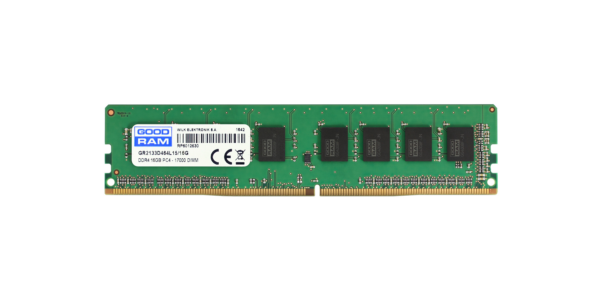 Goodram GR2133D464L15/16G memory module 16 GB 1 x 16 GB DDR4 288-pin DIMM image 1