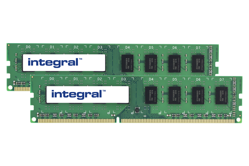 Integral 8GB (2X4GB) PC RAM MODULE DDR3 1333MHz UNBUFFERED DIMM KIT OF 2 EQV. TO BV079AV FOR HP/COMPAQ