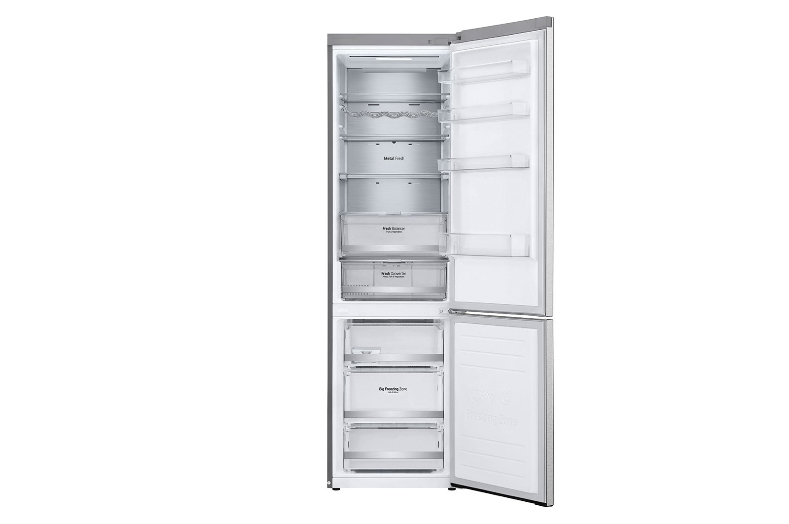 LG GBB72MBUBN fridge-freezer Freestanding – image 3