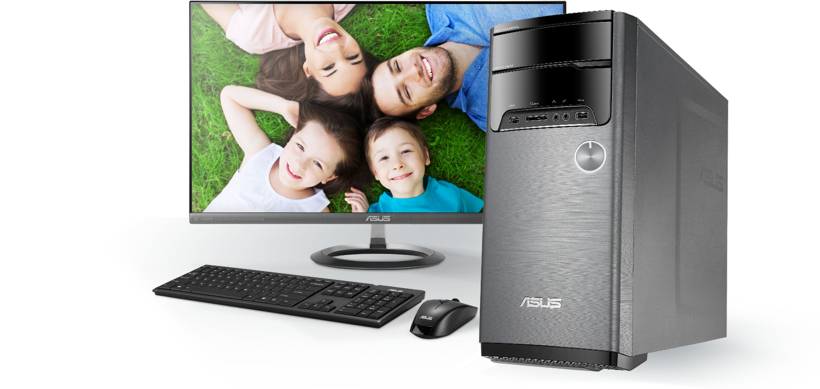 ASUS VivoPC M32CD-K-DE023T Intel® Core™ i5 i5-7400 8 GB DDR4-SDRAM 1.12 TB HDD+SSD NVIDIA® GeForce® GTX 1050 Windows 10 Home Tower PC Black, Grey image 3