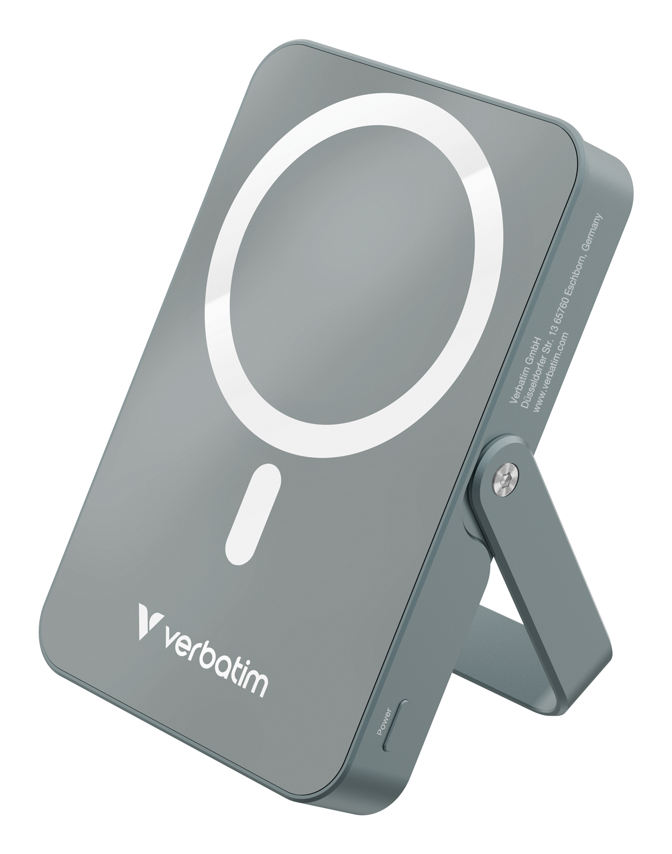 Verbatim Charge 'n' Go Magnetic Wireless Polimeri di litio (LiPo) 10000 mAh Carica wireless Grigio