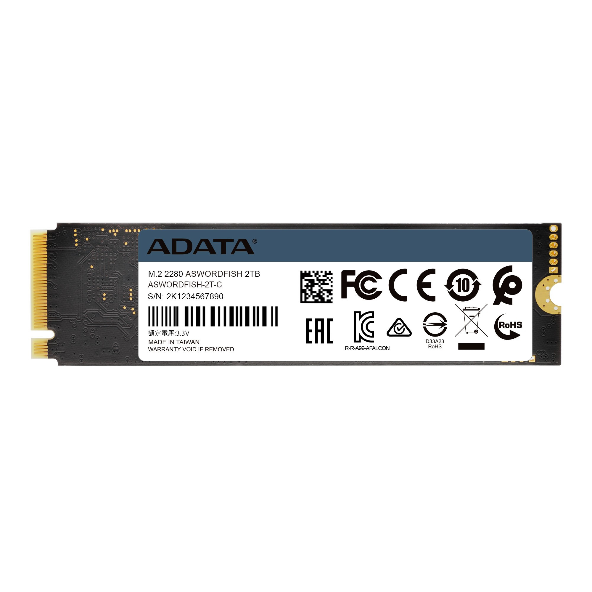 ADATA SWORDFISH 2 TB M.2 PCI Express 3.0 NVMe 3D NAND – image 5