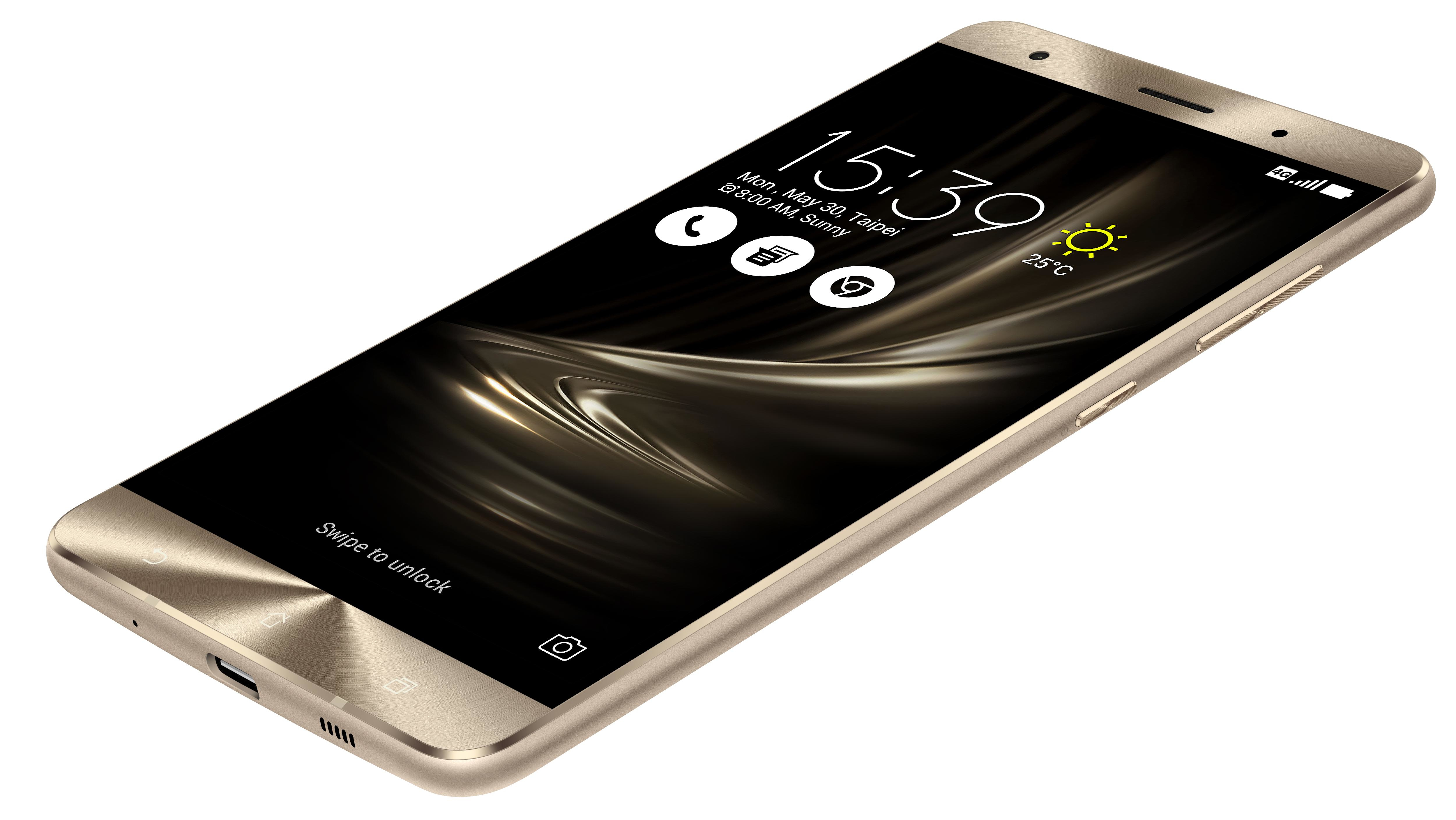 ASUS ZenFone 3 Deluxe ZS570KL 14.5 cm (5.7") Dual SIM Android 6.0 4G USB  Type-C 6 GB 256 GB 3000 mAh Gold
