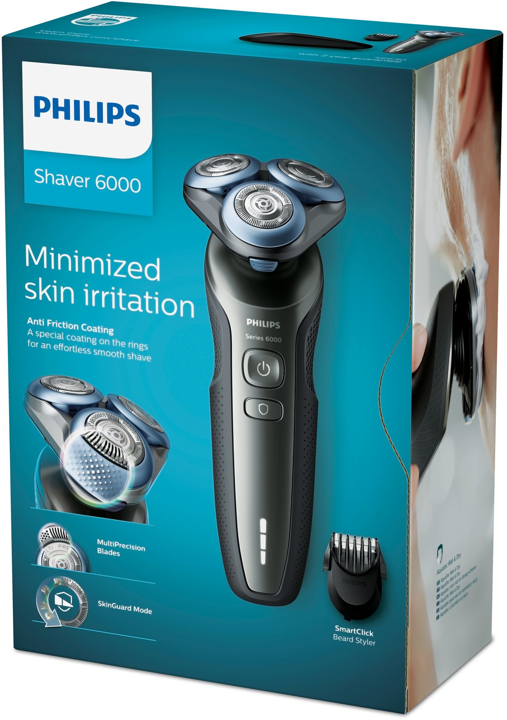 Philips S6640/27 men's shaver Rotation shaver Trimmer Black, Grey – image 2