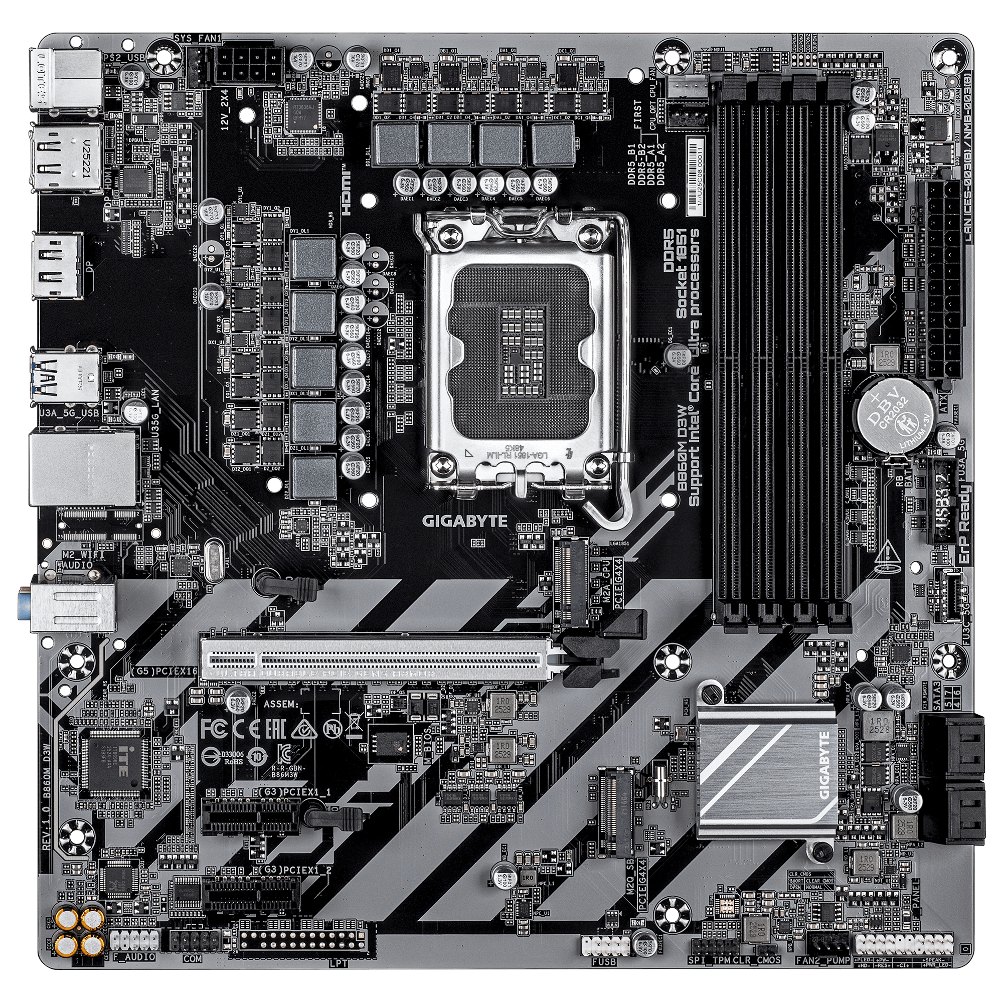 Gigabyte B860M D3W                   (B860,S1851,mATX,DDR5