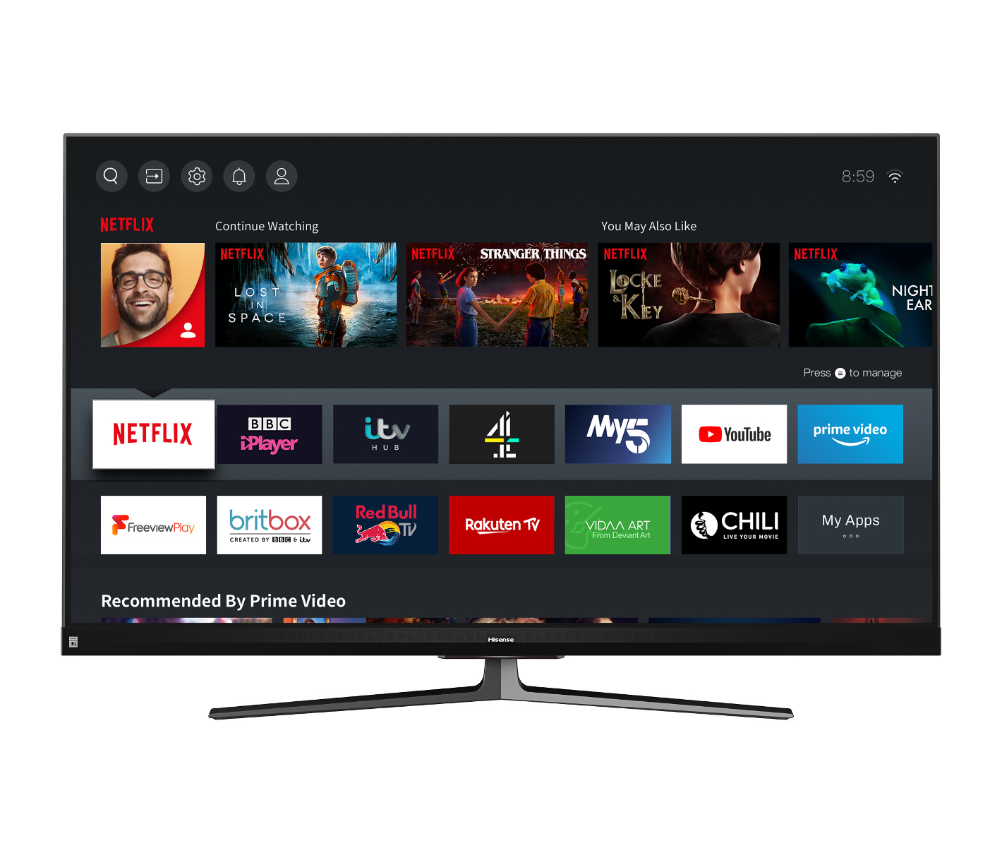 Hisense U8QF 65U8QFTUK TV – image 2