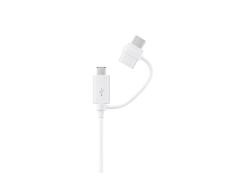 Resim Samsung EP-DG930DWEGUJ USB Kablo - USB-A - USB-C/Micro-USB B, USB 3.2 Gen 2, Beyaz