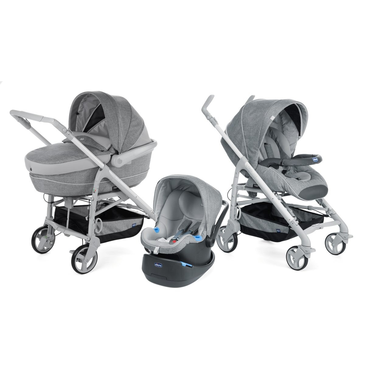 Resim Chicco Trio LOVEmotion Legend Travel System Puset - Gri