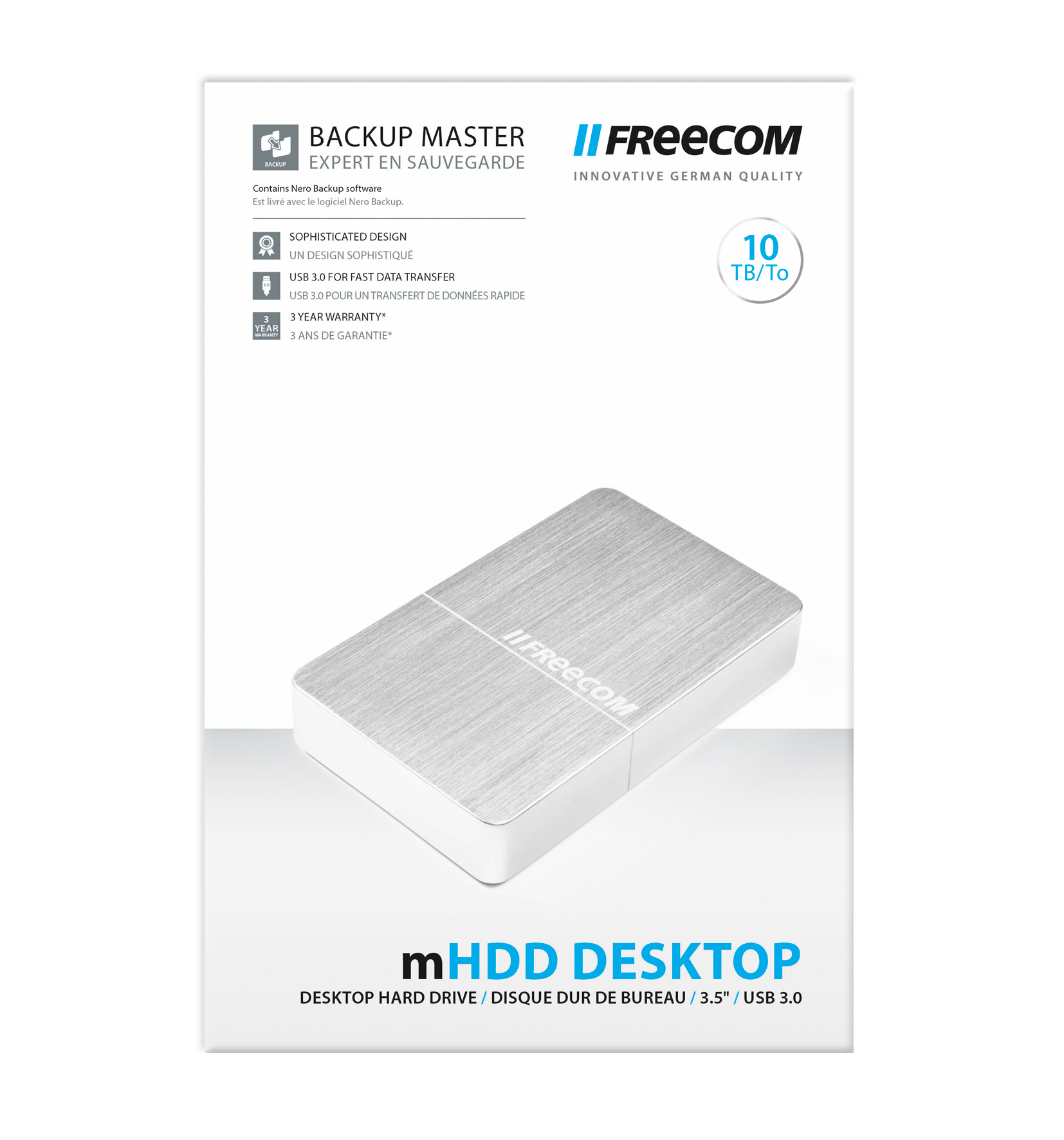 Freecom mHDD external hard drive 1 TB 3.5″ USB Type-A 3.2 Gen 1 (3.1 Gen 1) Silver image 5