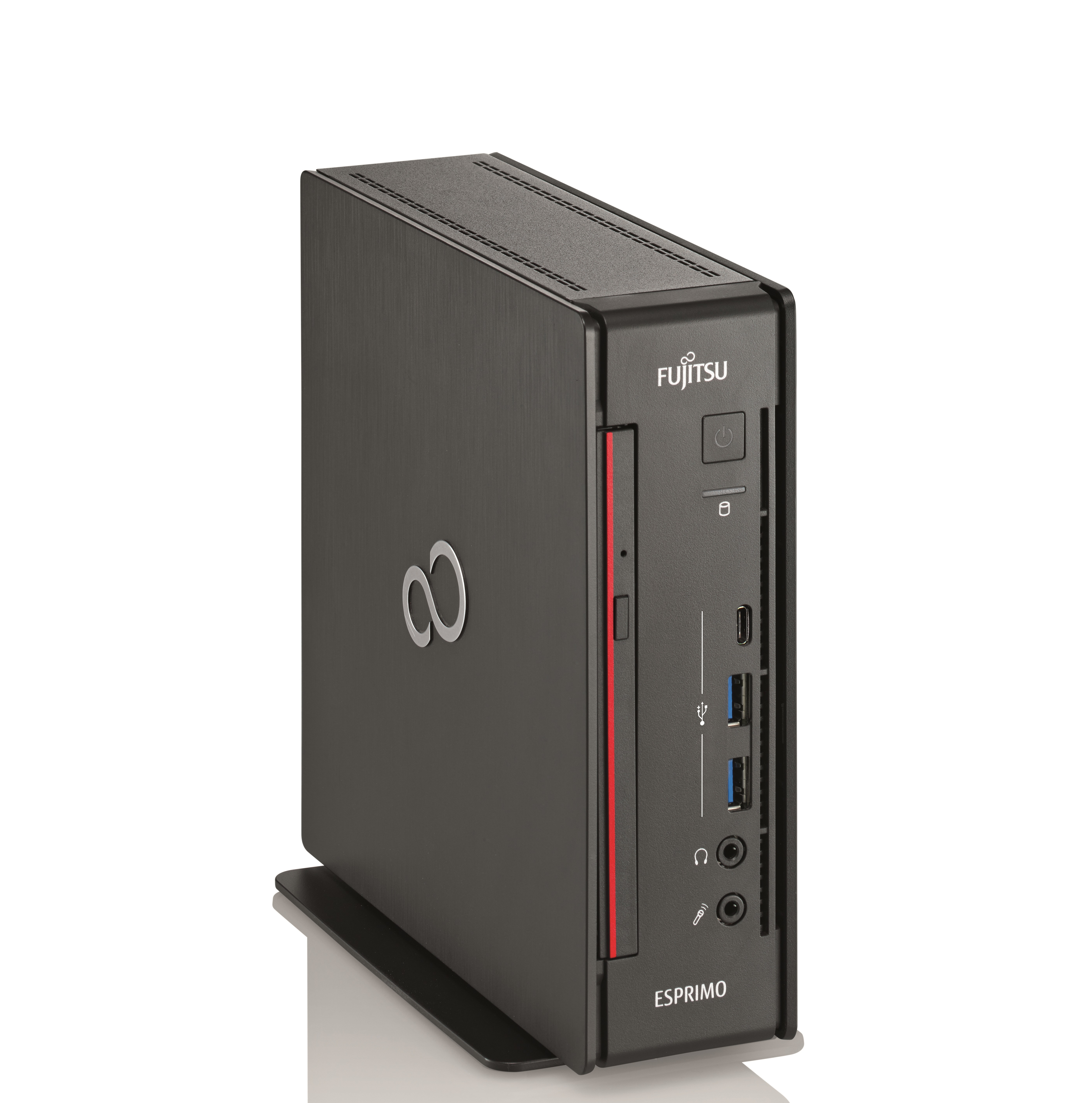 Fujitsu ESPRIMO Q957 Intel® Core™ i5 i5-7500T 8 GB DDR4-SDRAM 256 GB SSD Windows 10 Pro Mini PC Black, Red image 3