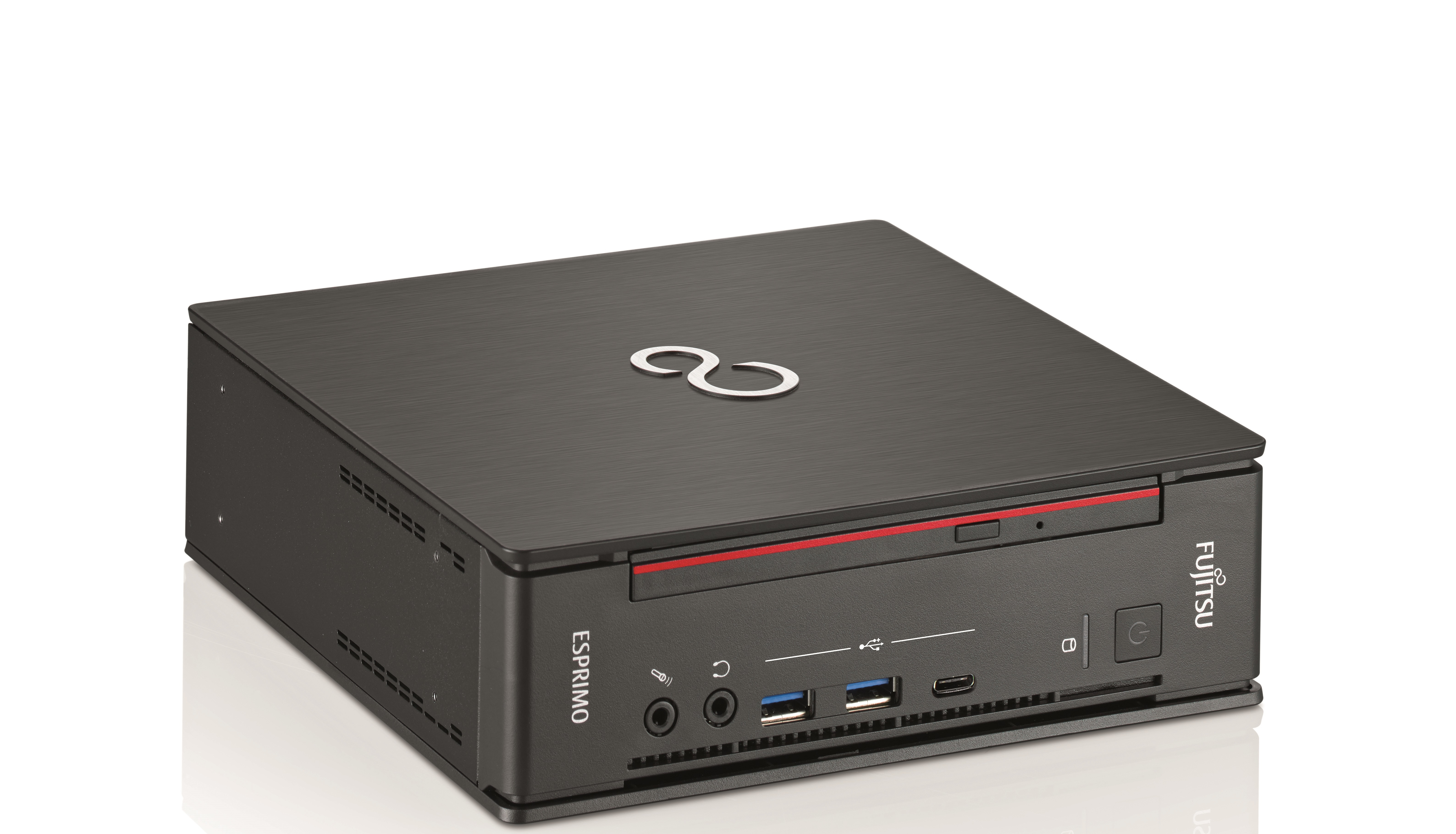 Fujitsu ESPRIMO Q957 Intel® Core™ i5 i5-7500T 8 GB DDR4-SDRAM 256 GB SSD Windows 10 Pro Mini PC Black, Red image 4