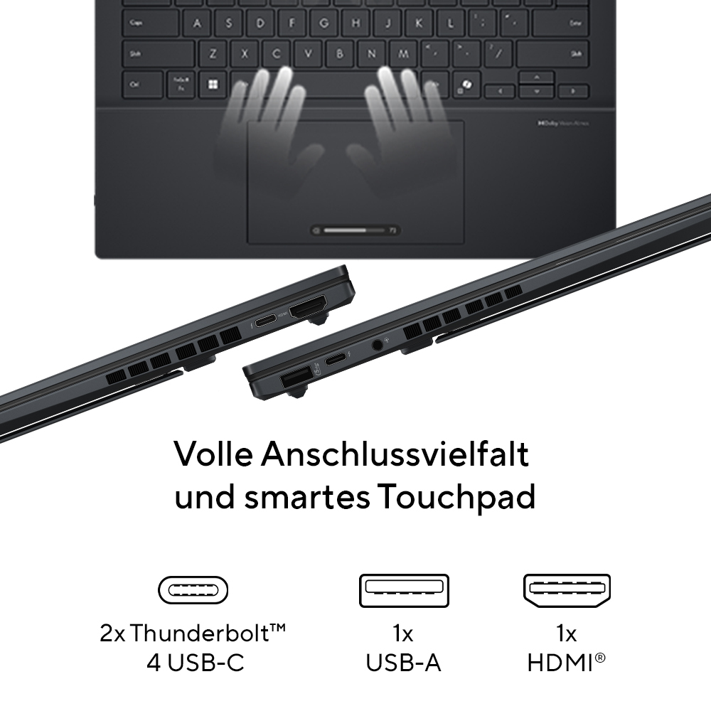 ASUS Zenbook Duo 14      U9-285H 16 1TB     UX8406CA-QL263W W11H