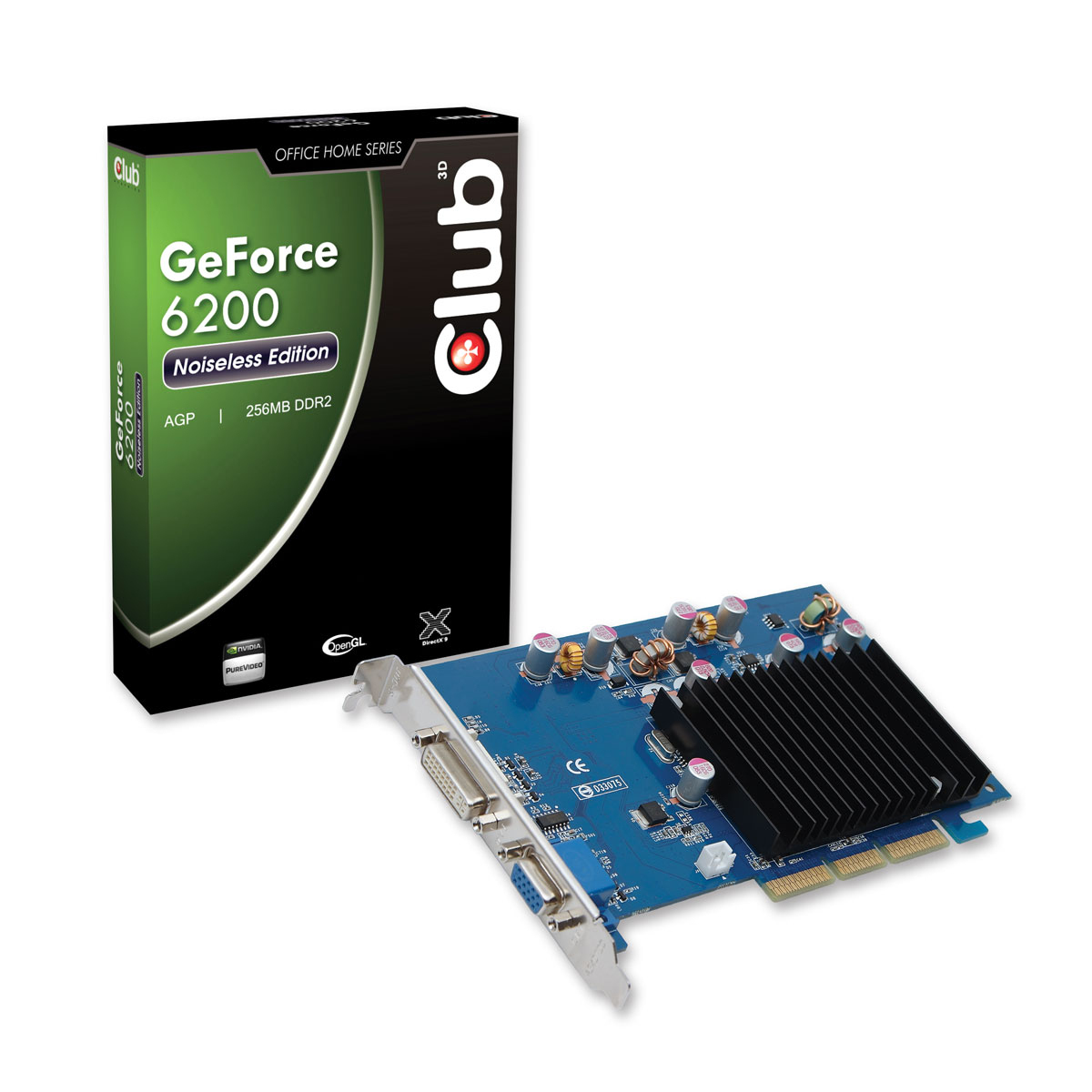 CLUB3D CGN-626 graphics card NVIDIA GeForce 6200 – image 1