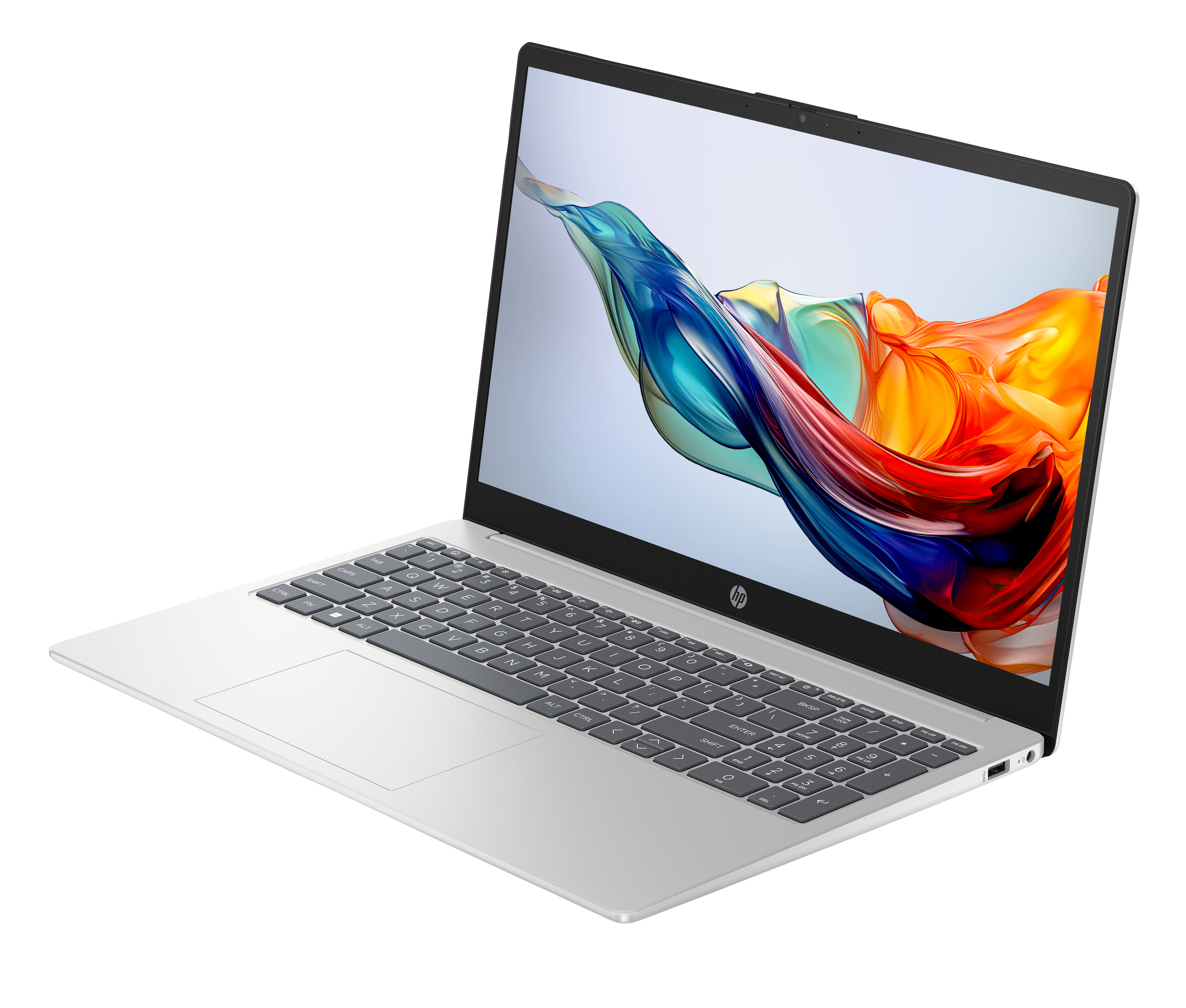 Portátil - HP 15-fc0244ns, 15.6" Full HD, AMD Ryzen™ 5 7520U, 16GB RAM, 1TB SSD, Radeon™ Graphics, Sin sistema operativo, Plata/Azul lunar - imagen 6