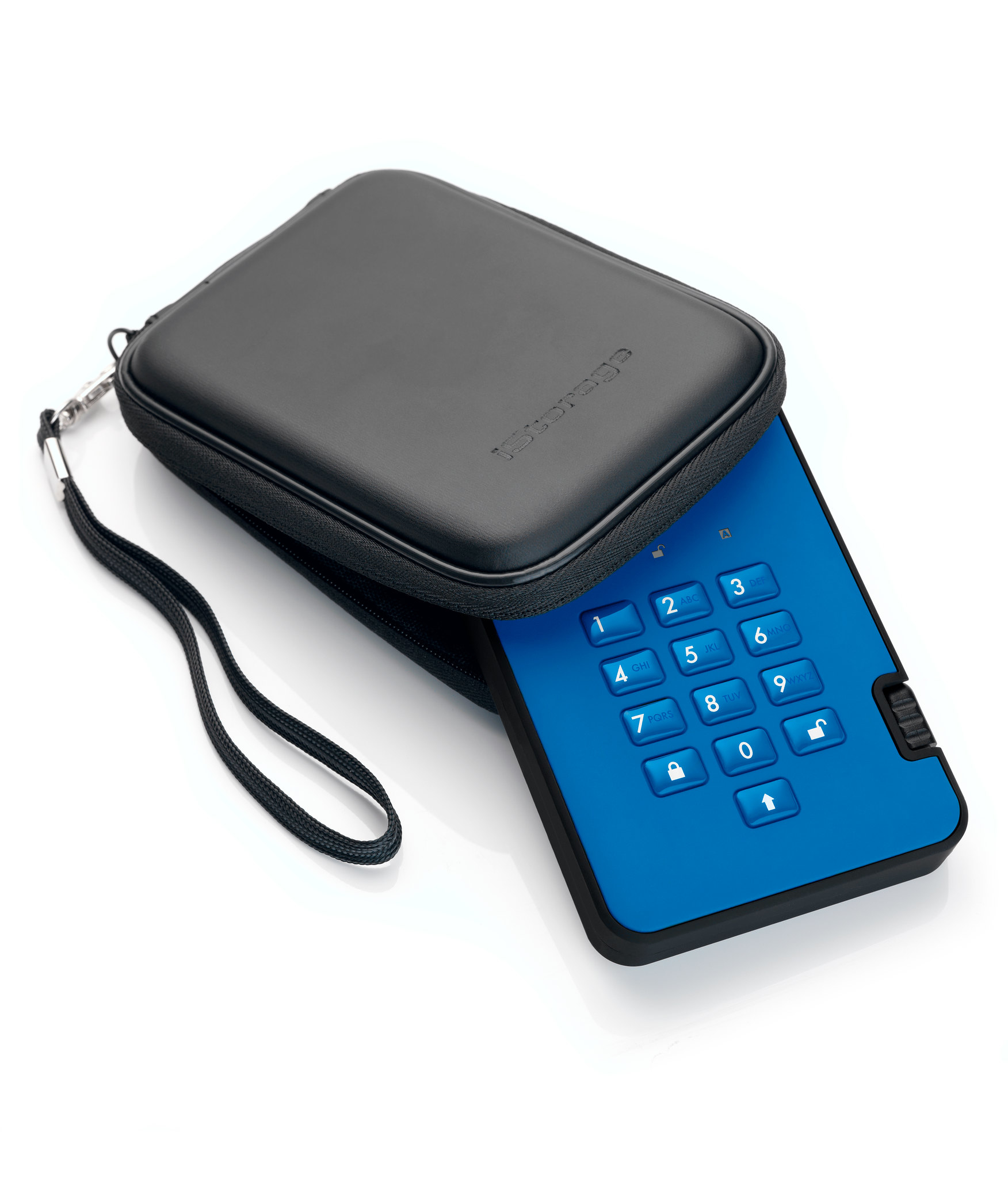 iStorage diskAshur² HDD 1TB Blue | Secure Portable Hard Drive |AES-XTS 256-bit Hardware Encryption | PIN protected | OS & Platform Independent | TAA Compliant|Brute force hack defence | Dust/Water Resistant image 5