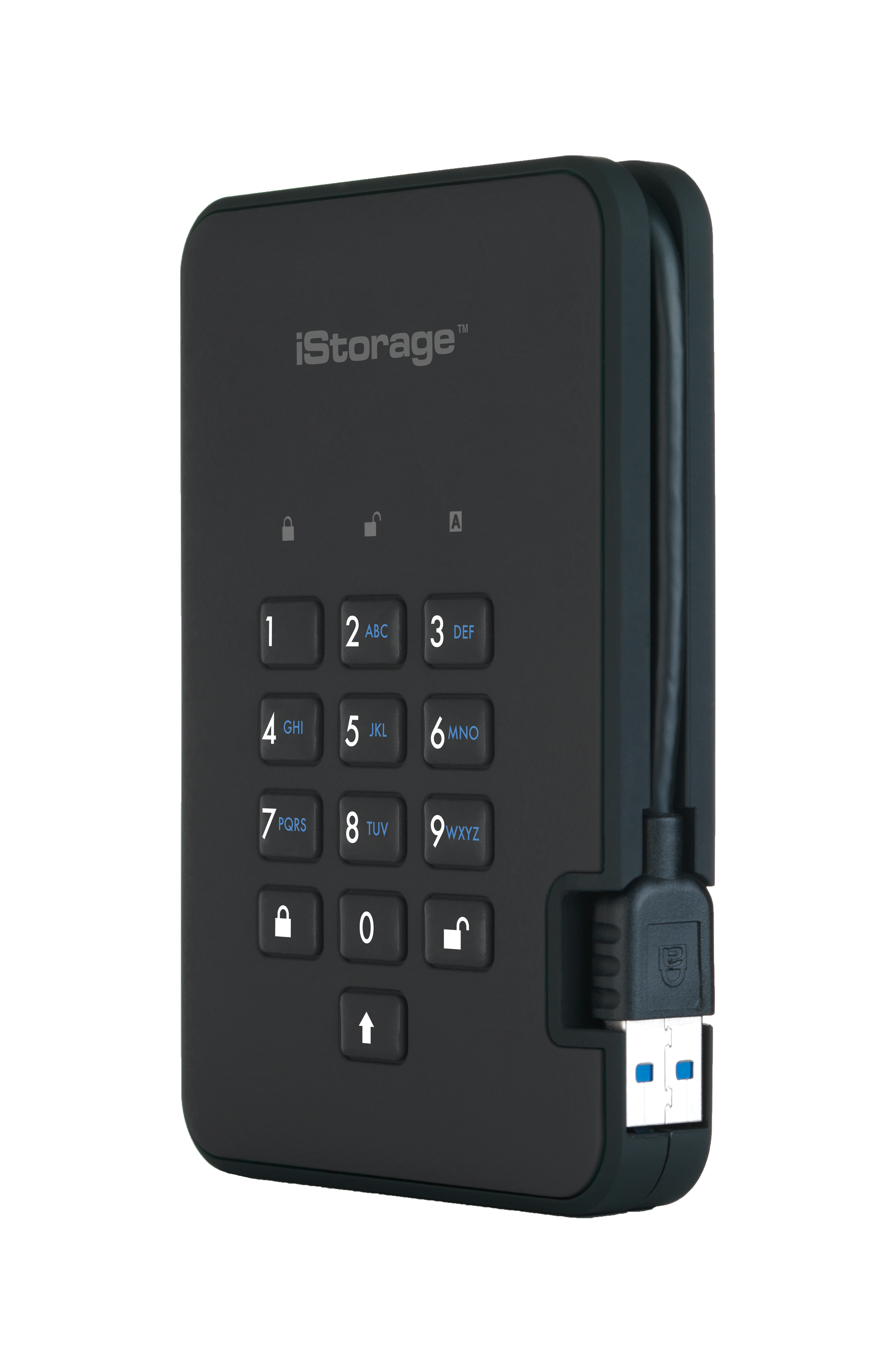 iStorage diskAshur2 256-bit 1TB USB 3.2 secure encrypted solid-state drive – Black IS-DA2-256-SSD-1TB-B image 3