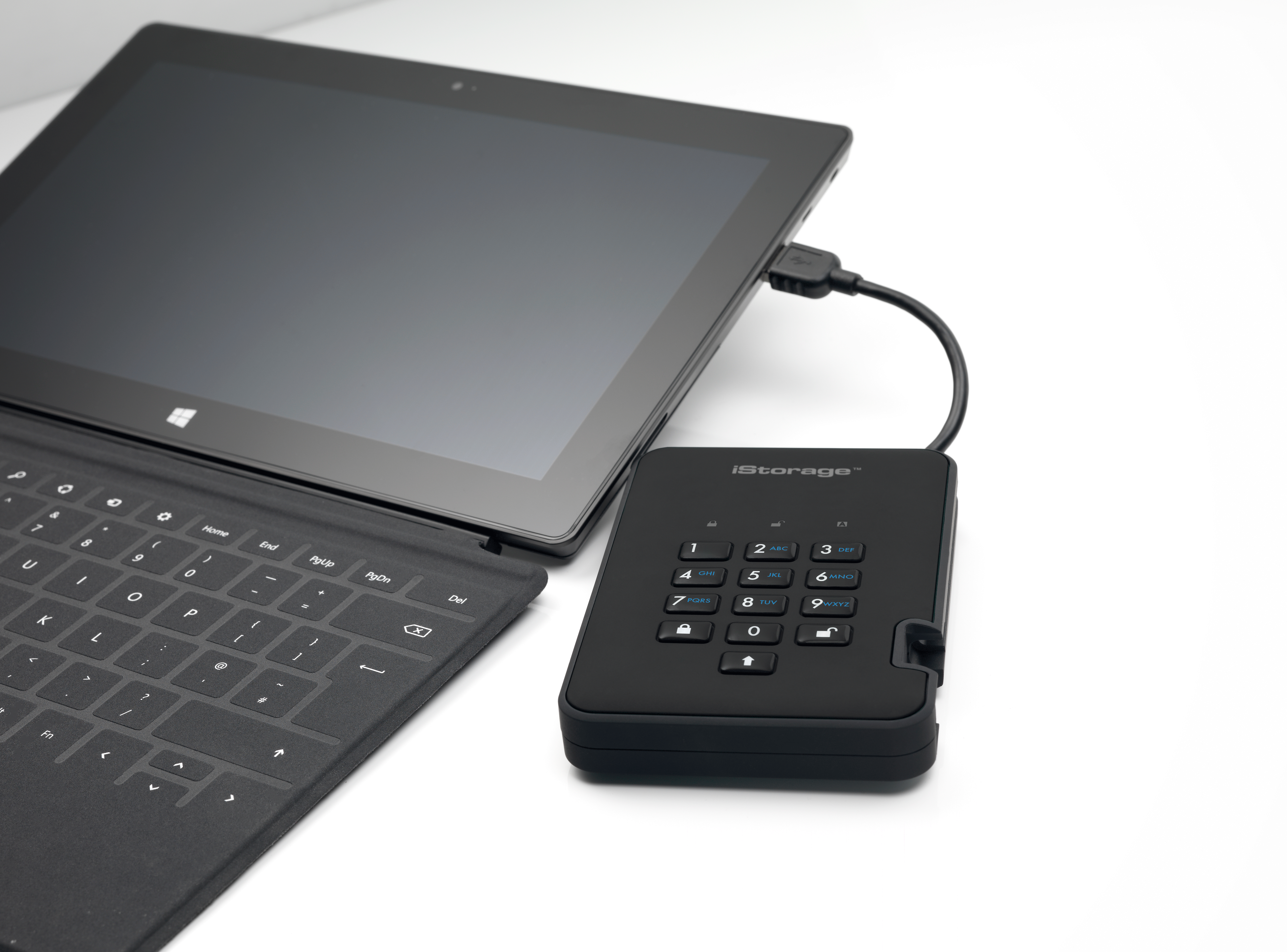 iStorage diskAshur2 256-bit 1TB USB 3.2 secure encrypted solid-state drive – Black IS-DA2-256-SSD-1TB-B image 9