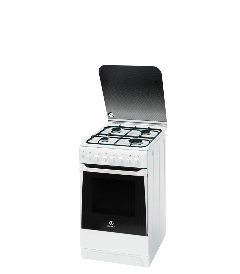 Indesit KN3G527S(W)/RU cooker Freestanding cooker Electric Gas White