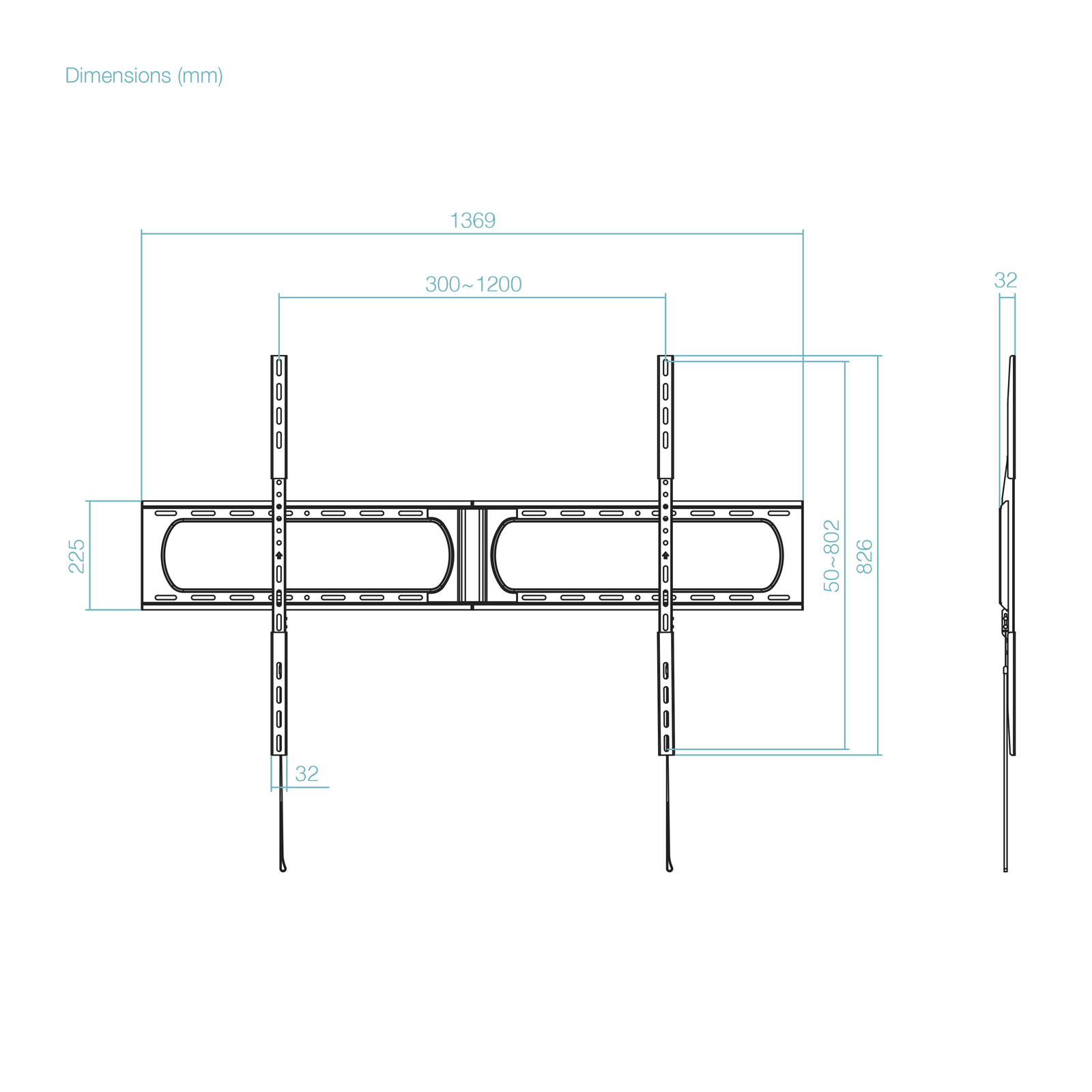TooQ Wall mount for 37”-140” screens – image 9