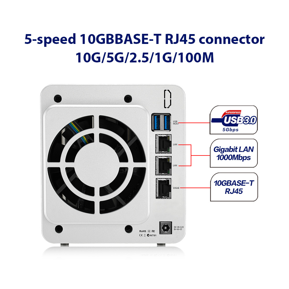 TerraMaster F2-422 NAS/storage server Desktop Intel® Celeron® J3455 – image 2