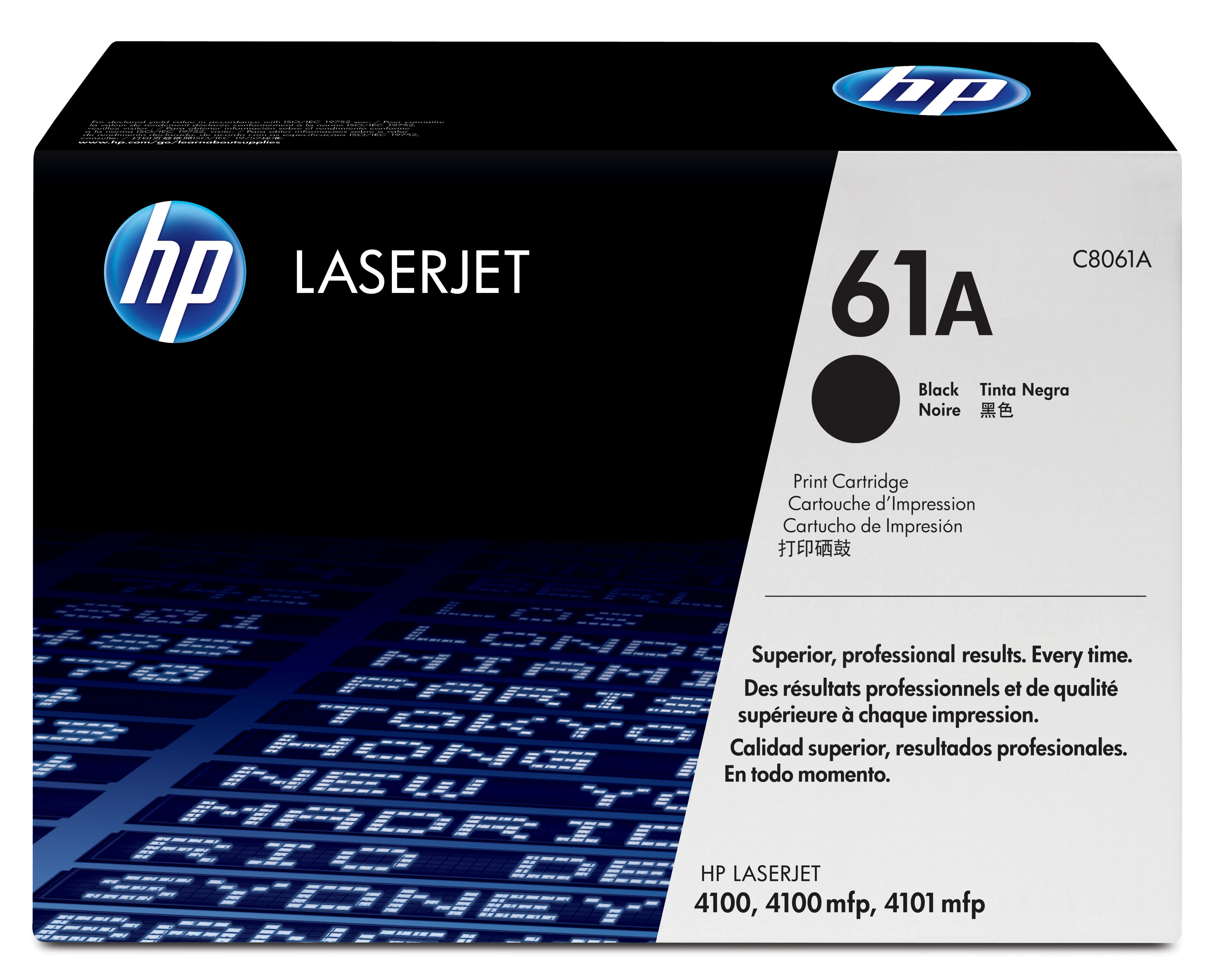 HP 61A Black Original LaserJet Toner Cartridge cartuccia toner 1 pz Originale Nero