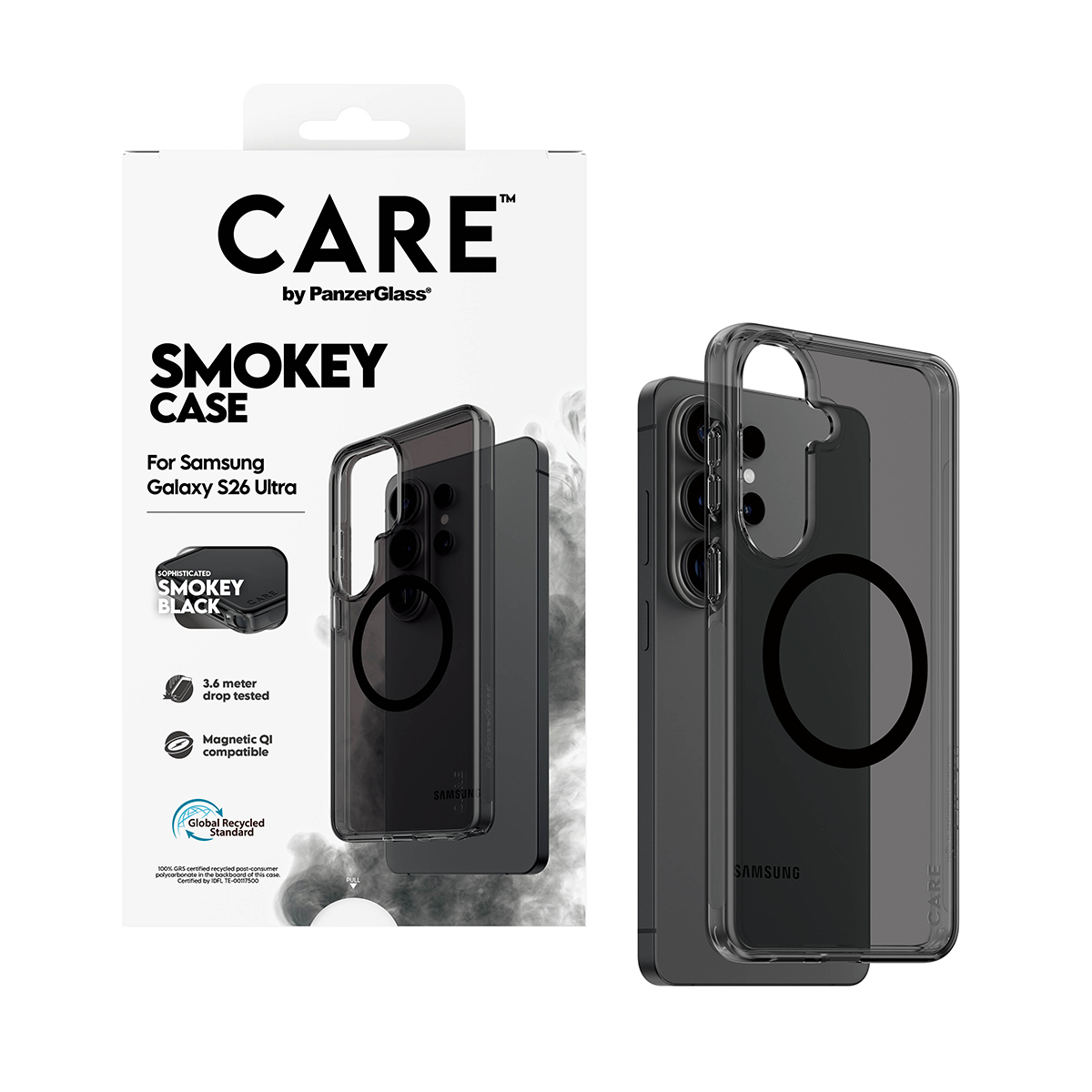 PanzerGlass CARE™ by PanzerGlass® Smokey Case w. Black Qi Samsung Galaxy S26 Ultra – image 5