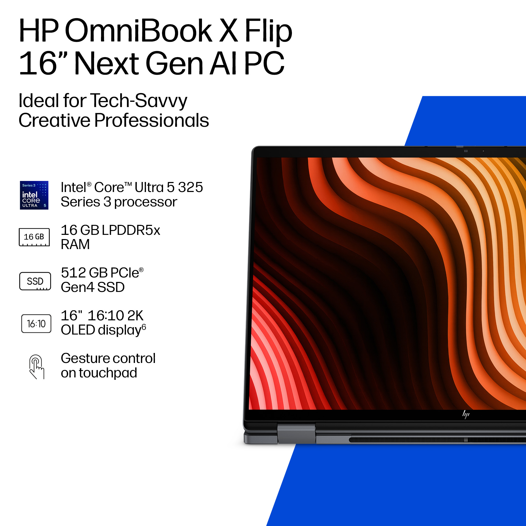HP OmniBook X Flip 2-in-1 Laptop Next Gen AI 16-cb0001nax – image 4