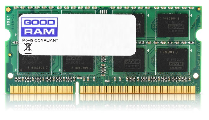 Goodram GR1333S3V64L9/2G memory module 2 GB 1 x 2 GB DDR3 204-pin SO-DIMM
