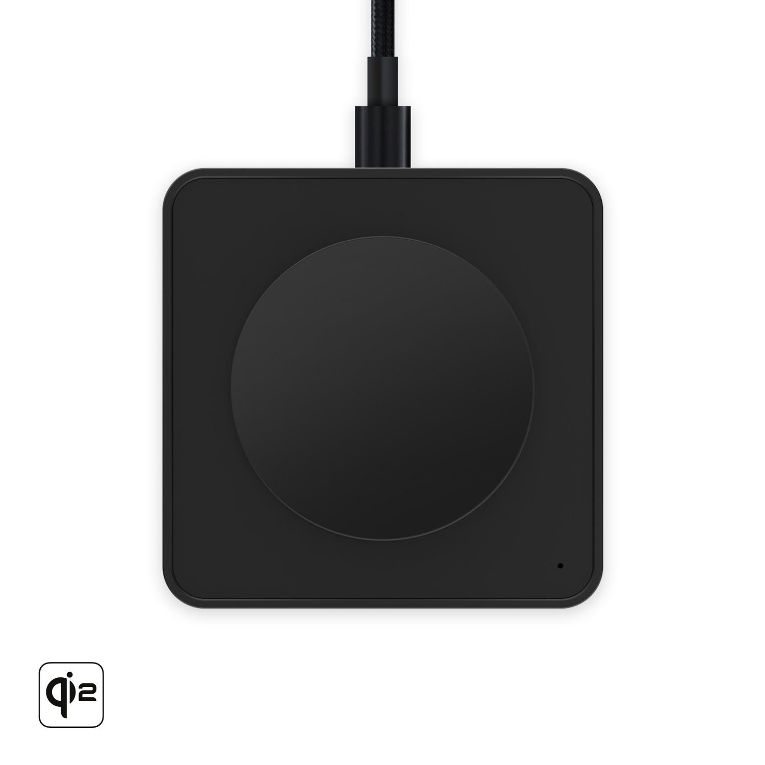 صورة شاحن لاسلكي Mous LOW-A0840-MBLPCB-WCP-W1 أسود مطفي Qi2 15 واط USB