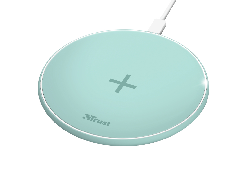 Trust 23865 mobile device charger Smartphone Turquoise AC, USB Wireless charging Fast charging Indoor – image 2
