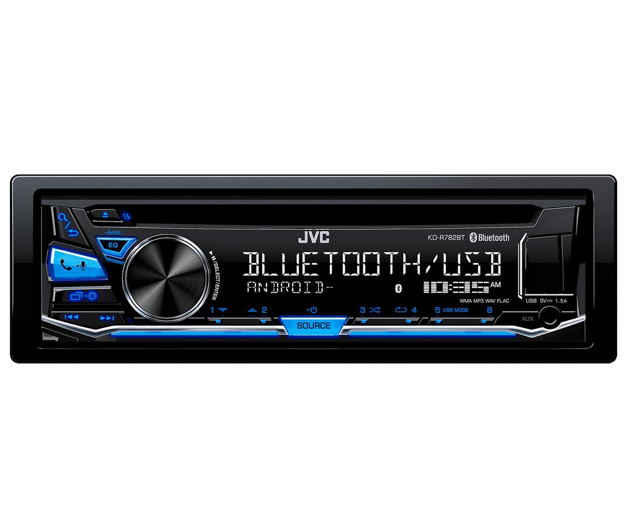 JVC KD-R782BT car media receiver Black