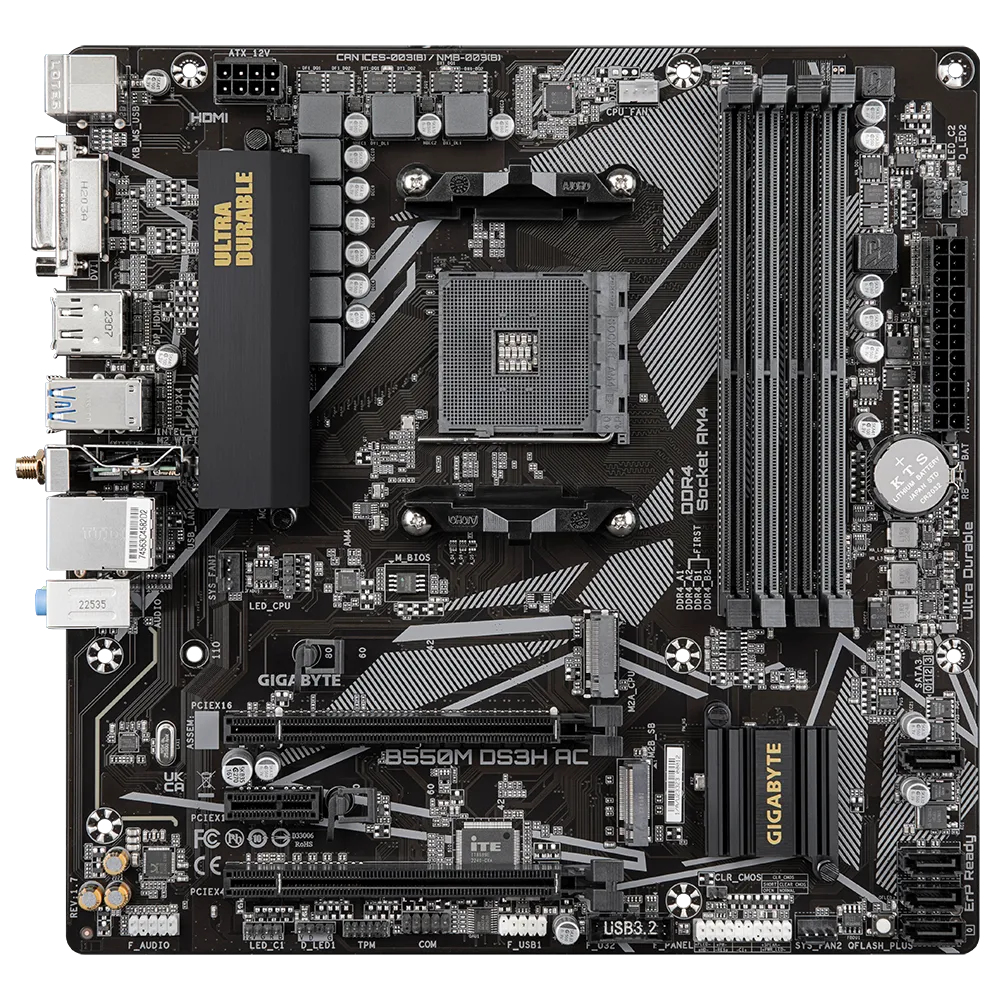 GIGABYTE B550M DS3H AC (REV. 1.7) – image 2