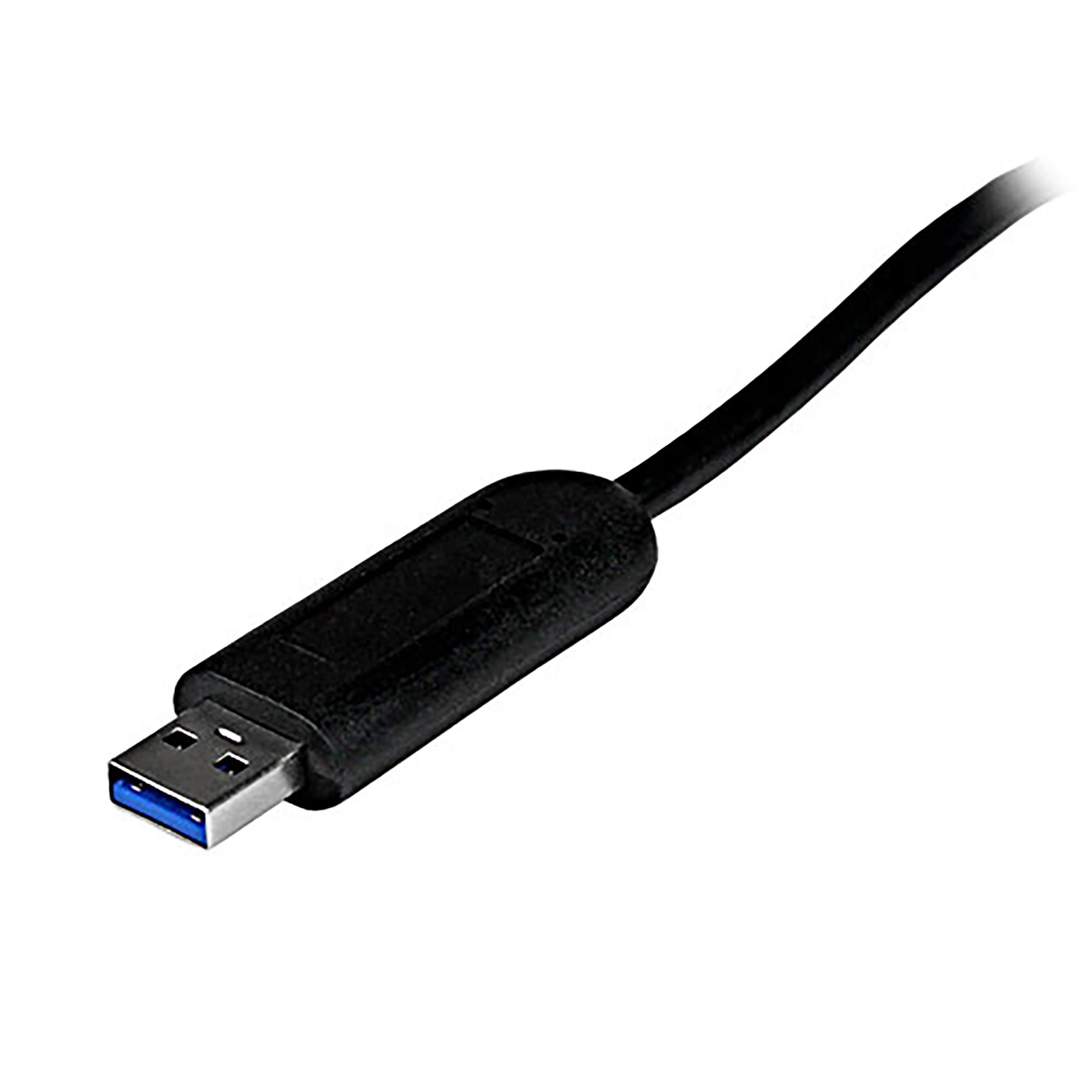 StarTech.com 4 Port Portable SuperSpeed USB 3.0 Hub with Built-in Cable - 5Gbps – image 3