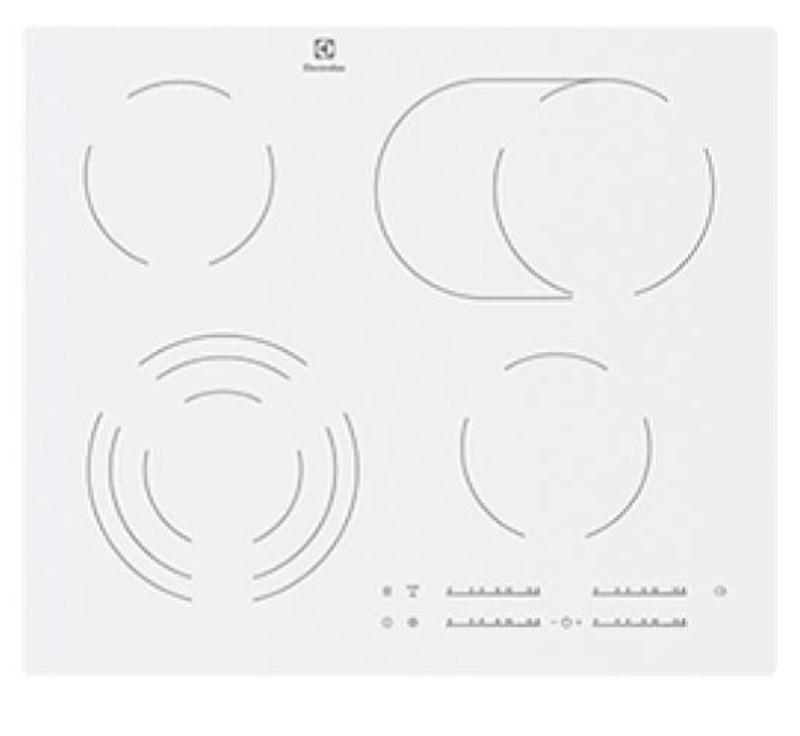 Electrolux EHF6547IWP White Built-in Ceramic hob 4 zone(s)