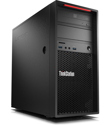 Lenovo ThinkStation P320 Intel® Core™ i3 i3-7100 8 GB DDR4-SDRAM 1 TB HDD NVIDIA® Quadro® P600 Windows 10 Pro Tower Workstation Black image 1