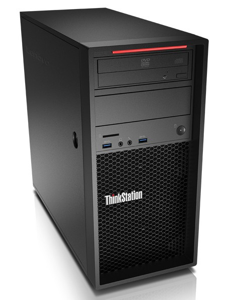 Lenovo ThinkStation P320 Intel® Core™ i3 i3-7100 8 GB DDR4-SDRAM 1 TB HDD NVIDIA® Quadro® P600 Windows 10 Pro Tower Workstation Black image 2