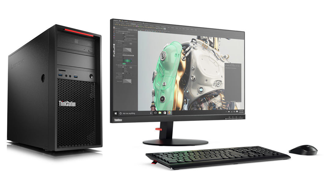 Lenovo ThinkStation P320 Intel® Core™ i3 i3-7100 8 GB DDR4-SDRAM 1 TB HDD NVIDIA® Quadro® P600 Windows 10 Pro Tower Workstation Black image 4