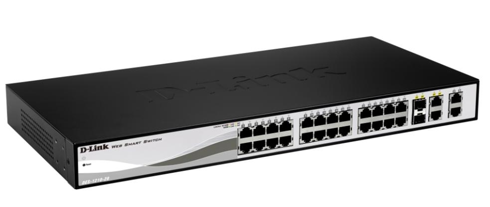 D-Link DES-1210-28 network switch Managed L2 1U Black